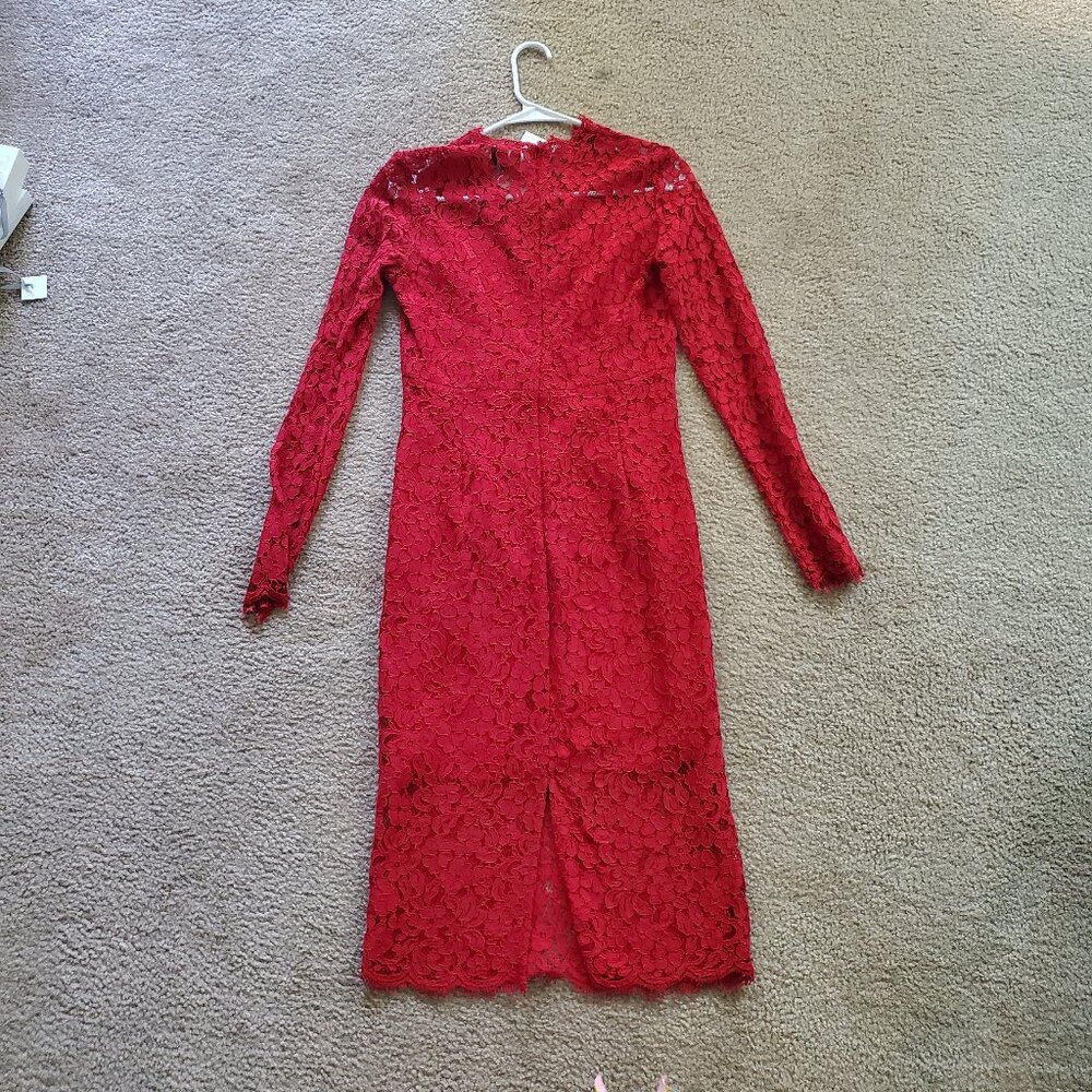 NWT Bardot Cocktail Midi Dress in Famous Red